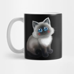 Lovely Black Sitting Cat Mug